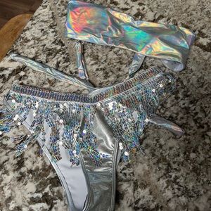 Holographic bikini set